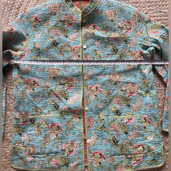 new TABI Reversible Floral Quilted Jacket – Size L - Picture 6 of 10